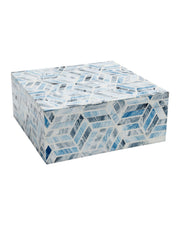 Currey and Company - 1200-1137 - Box - Chance - Blue / Natural White