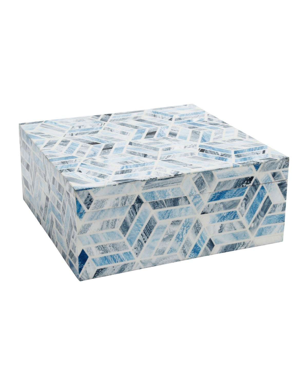 Currey and Company - 1200-1137 - Box - Chance - Blue / Natural White