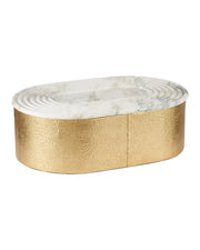 Currey and Company - 1200-1144 - Box - Trove - Natural / Brass
