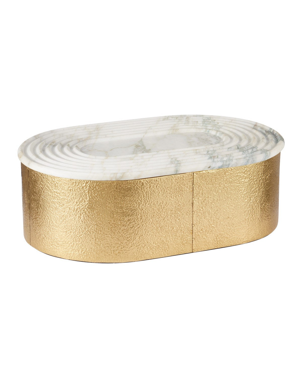 Currey and Company - 1200-1144 - Box - Trove - Natural / Brass