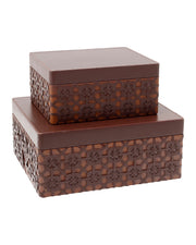 Currey and Company - 1200-1147 - Box Set of 2 - Brayden - Brown