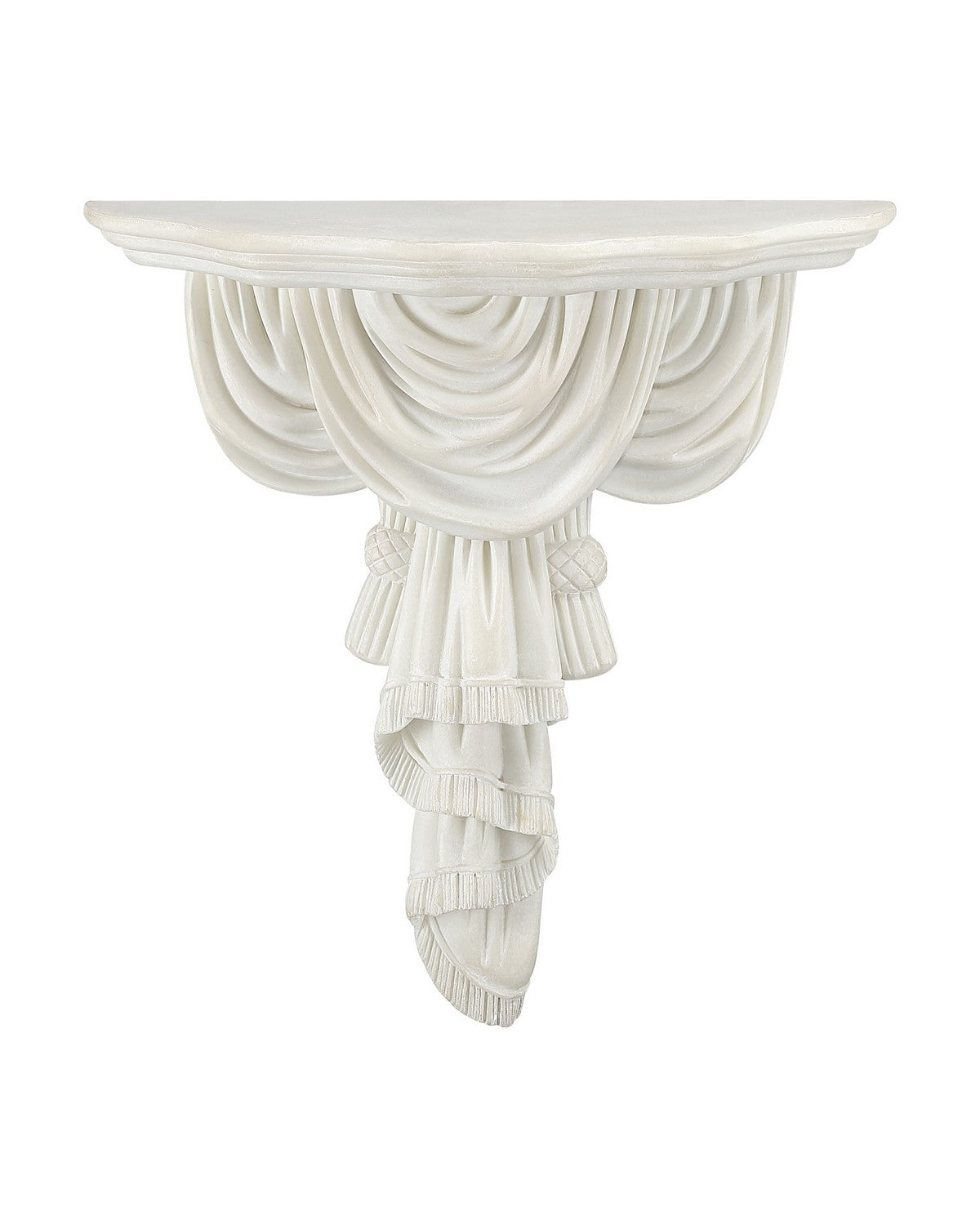 Currey and Company - 1200-1154 - Wall Shelf - Chiton - Antique Off-White