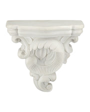 Currey and Company - 1200-1155 - Wall Shelf - Acanthus - Antique Off-White