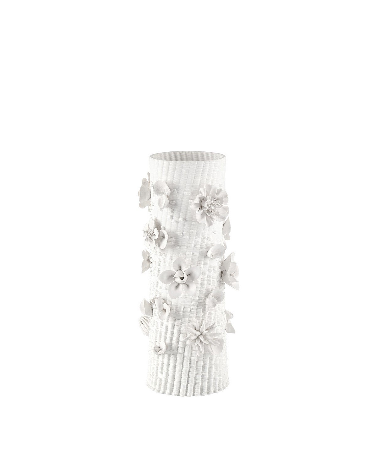 Currey and Company - 1200-1166 - Vase - Sylva - White