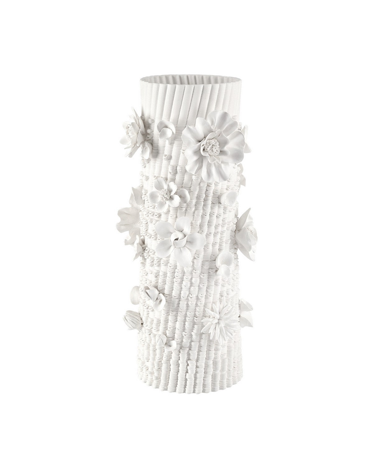 Currey and Company - 1200-1167 - Vase - Sylva - White