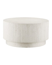 Currey and Company - 2000-0053 - Cocktail Table - Ridge - Ivory Terrazzo