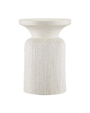 Currey and Company - 2000-0054 - Accent Table - Ridge - Ivory Terrazzo