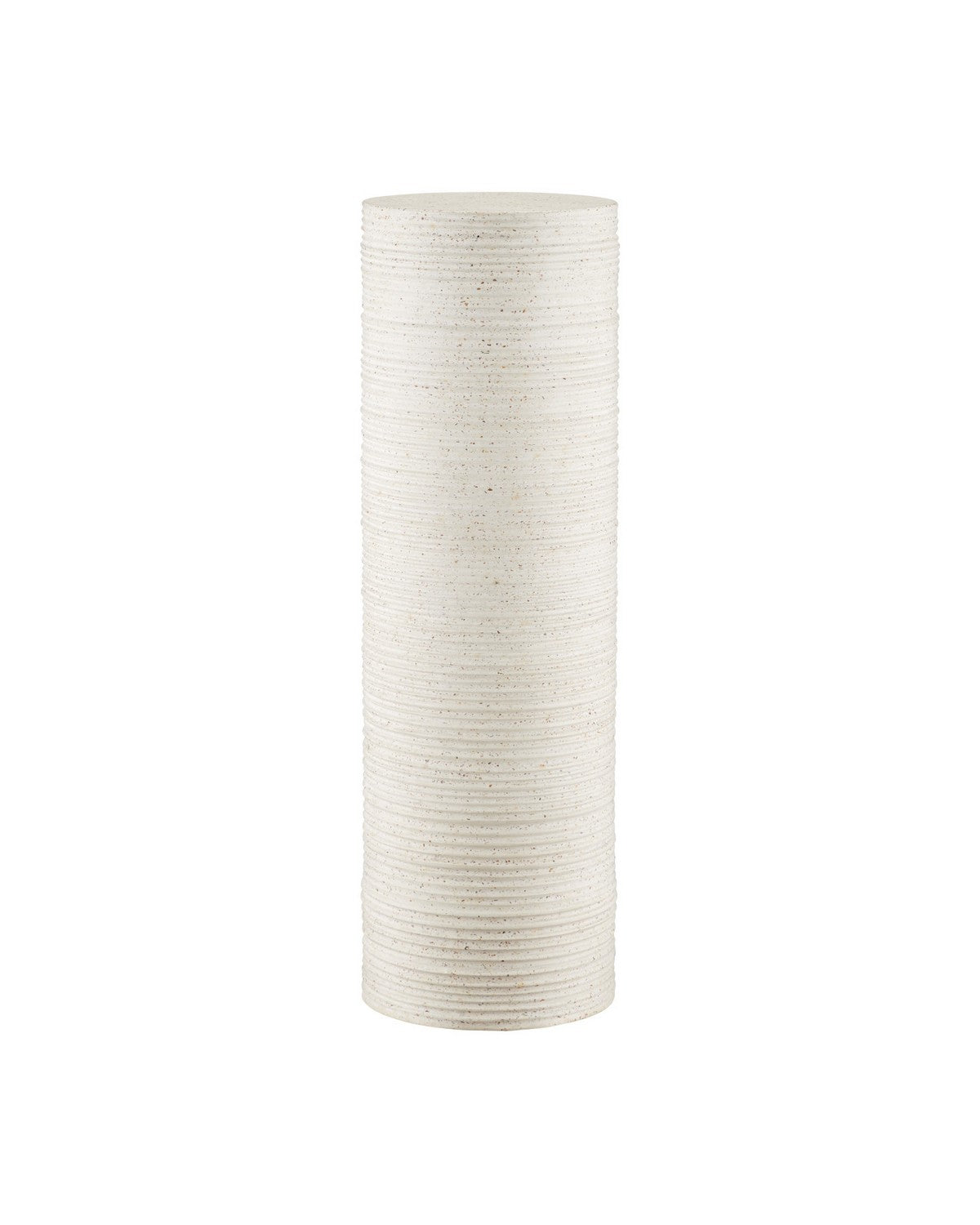 Currey and Company - 2000-0057 - Terrazzo Pedestal - Cresta - Ivory Terrazzo