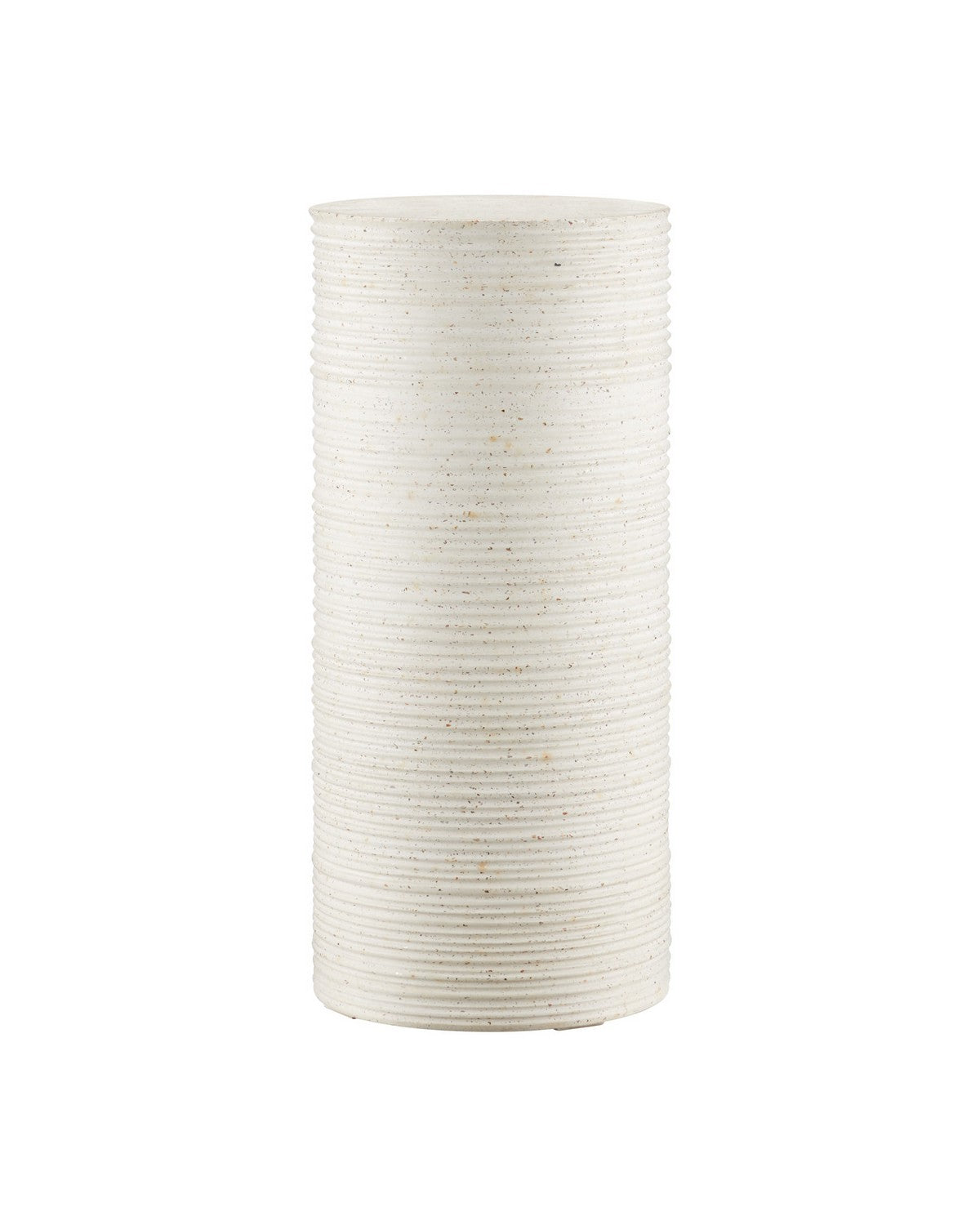 Currey and Company - 2000-0058 - Terrazzo Pedestal - Cresta - Ivory Terrazzo