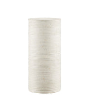 Currey and Company - 2000-0058 - Terrazzo Pedestal - Cresta - Ivory Terrazzo