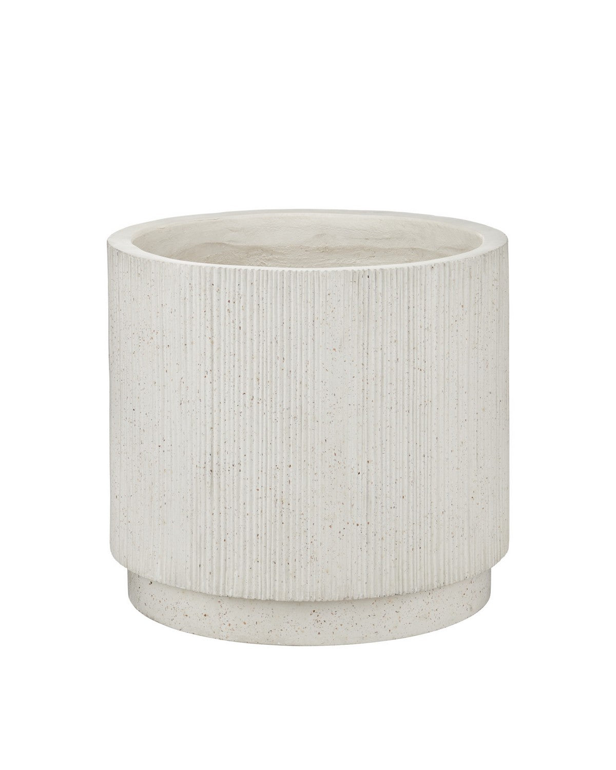 Currey and Company - 2200-0071 - Planter - Ridge - Ivory Terrazzo