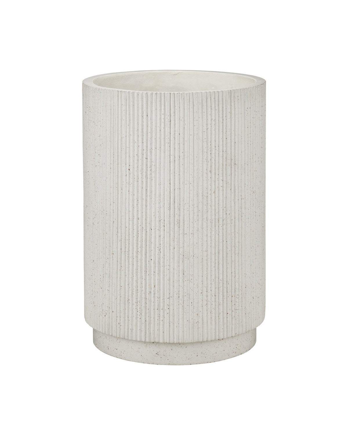 Currey and Company - 2200-0072 - Planter - Ridge - Ivory Terrazzo