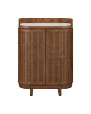 Currey and Company - 3000-0346 - Bar Cabinet - Virtuosity - Brushed Driftwood / Natural / Brass