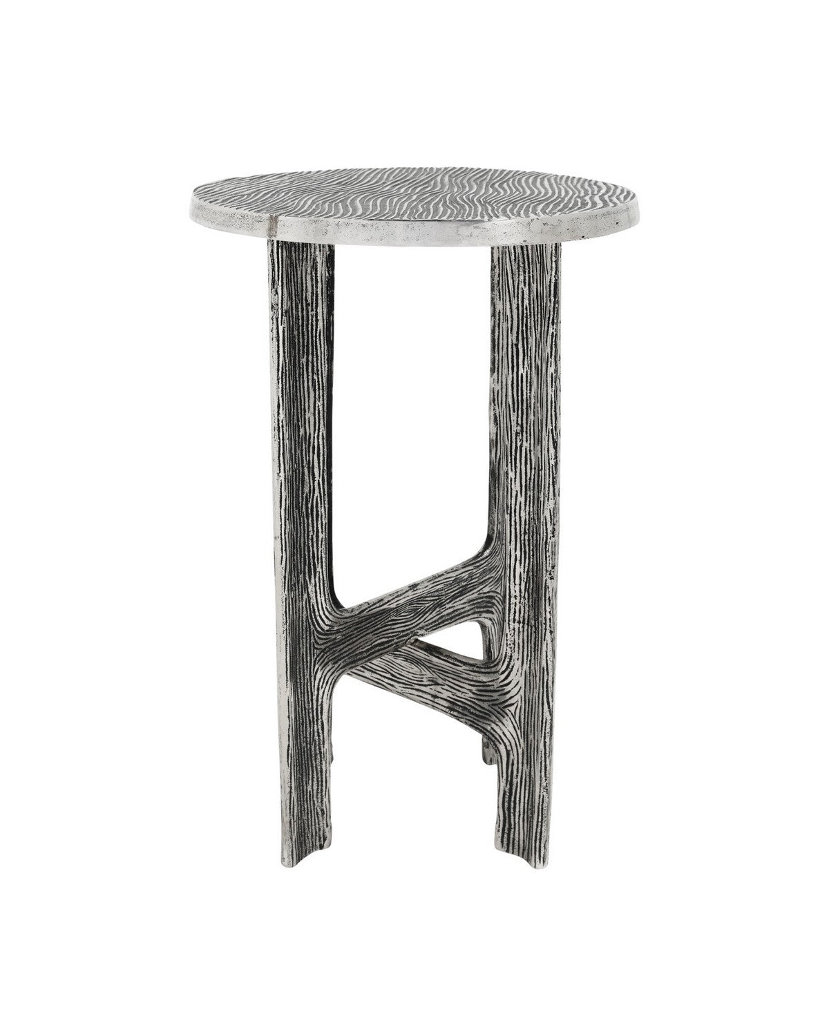 Currey and Company - 4000-0265 - Accent Table - Structure - Antique Nickel