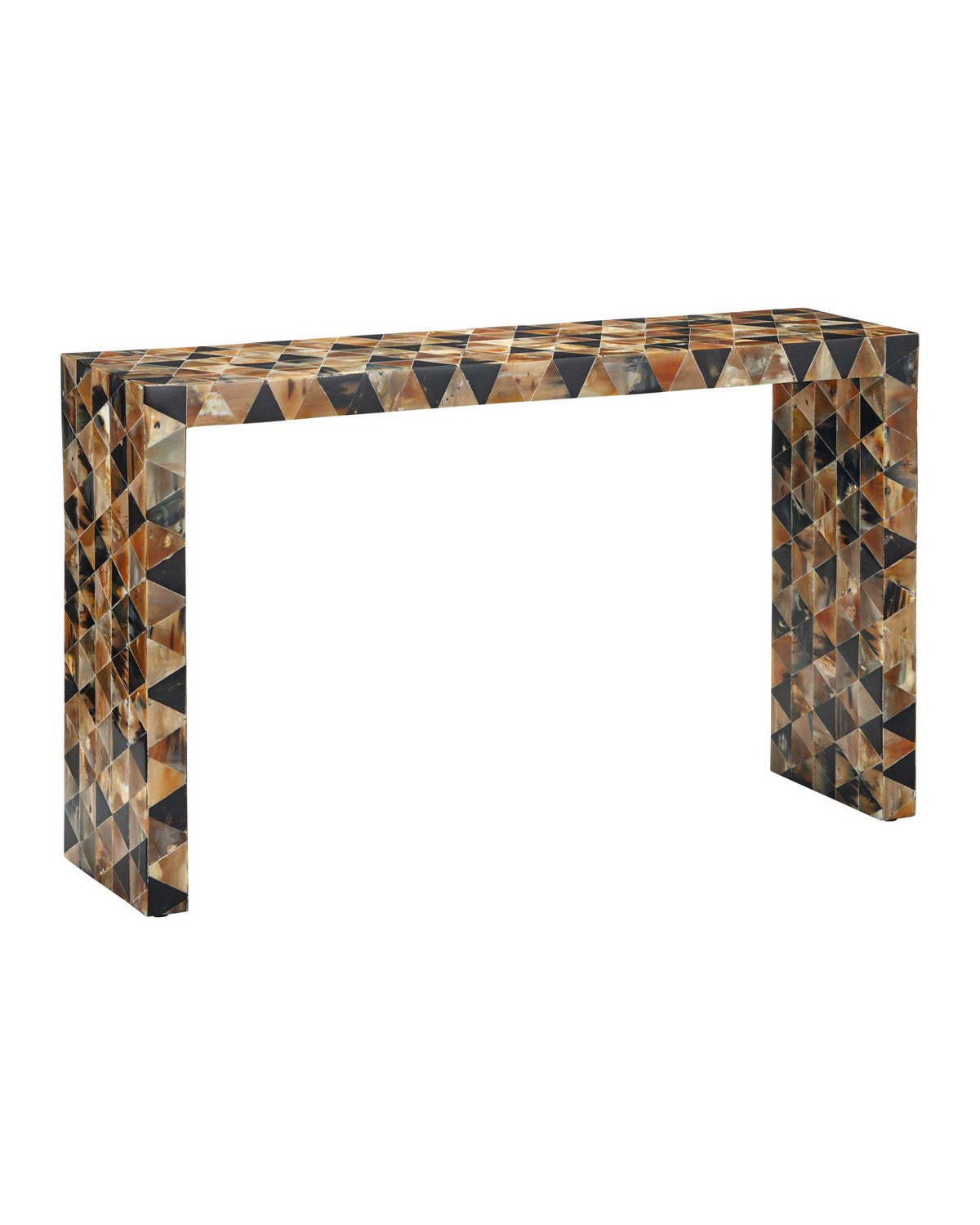 Currey and Company - 4000-0267 - Console Table - Brewster - Natural Brown & Black