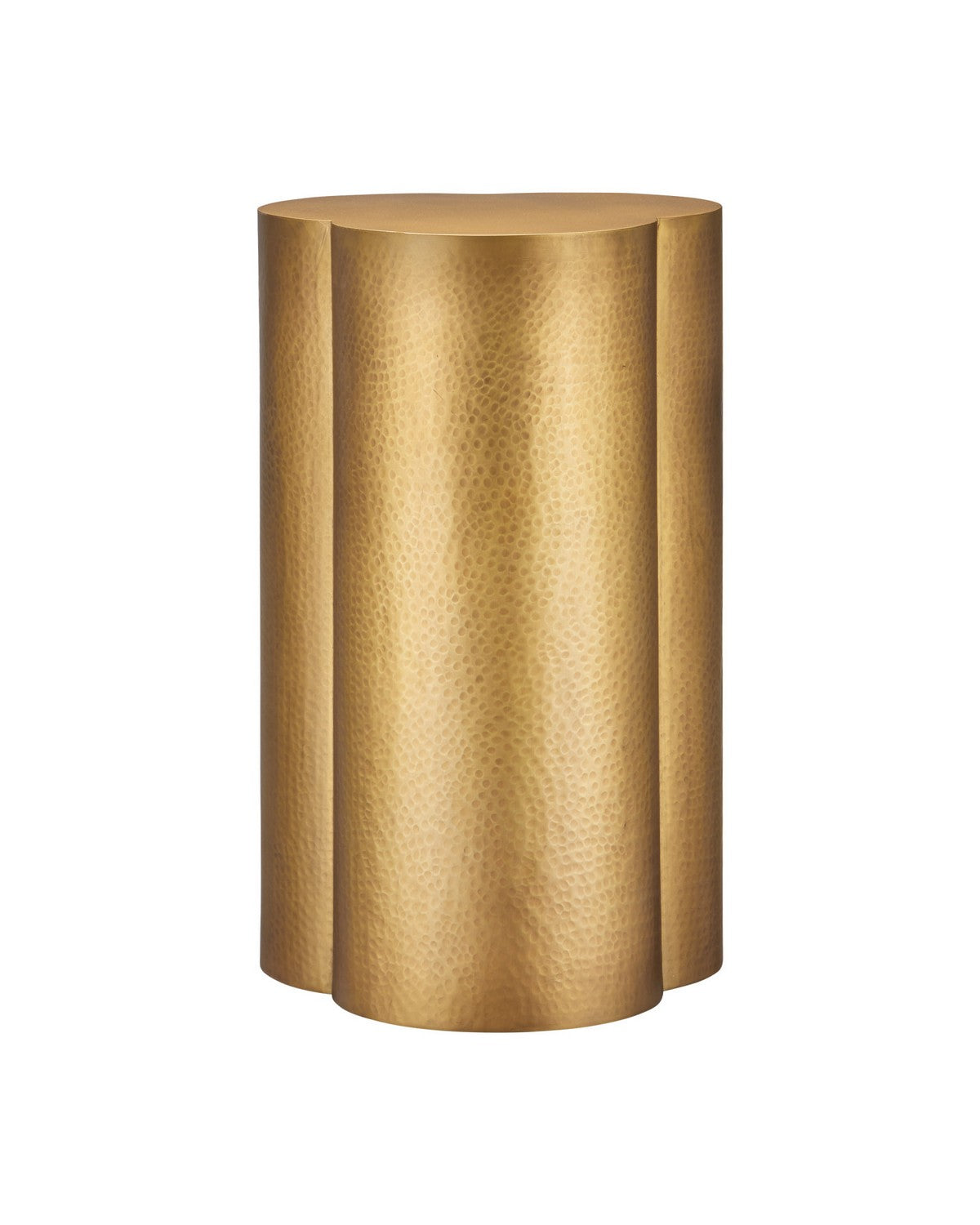 Currey and Company - 4000-0270 - Accent Table - Trebol - Antique Brass