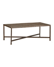 Currey and Company - 4000-0276 - Cocktail Table - Ampleur - Rustic Bronze / Natural