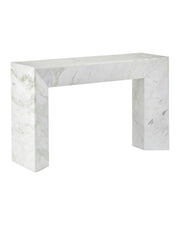 Currey and Company - 4000-0278 - Console Table - Fireside - Natural White / Green