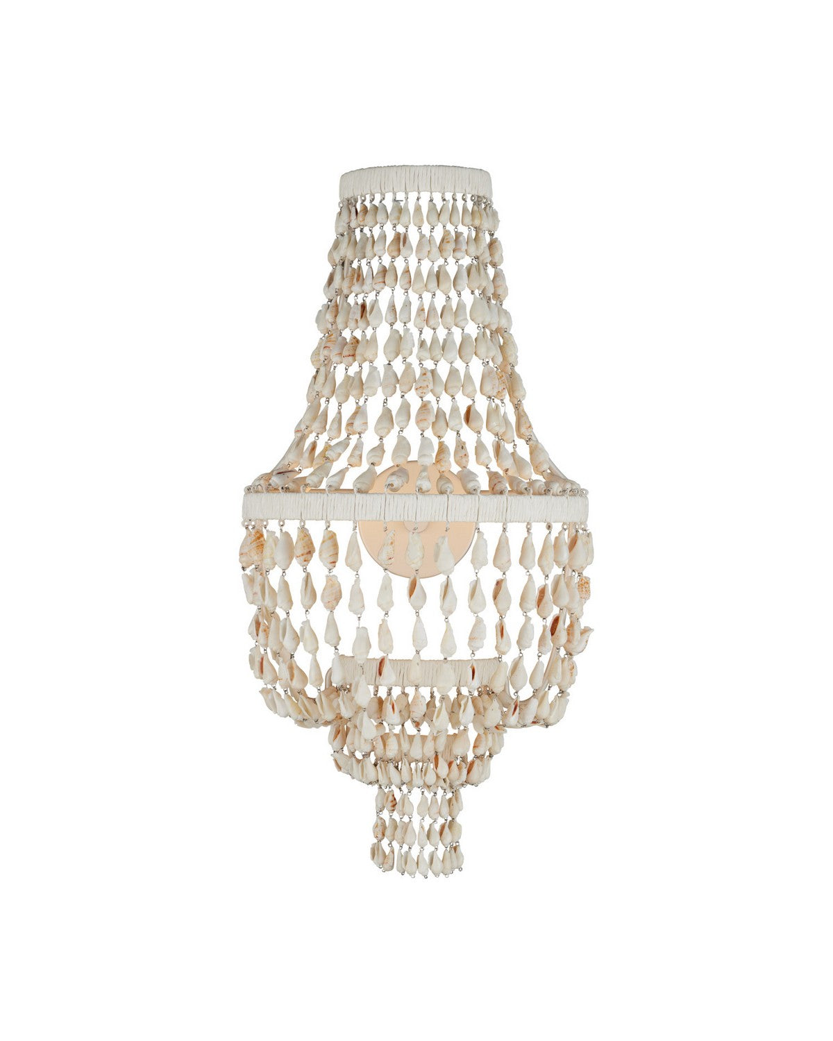 Currey and Company - 5000-0306 - LED Wall Sconce - Cybele - Natural / Pearlized White / White