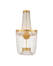 Currey and Company - 5000-0307 - LED Wall Sconce - Mademoiselle - Clear / Contemporary Gold Leaf / Contemporary Gold
