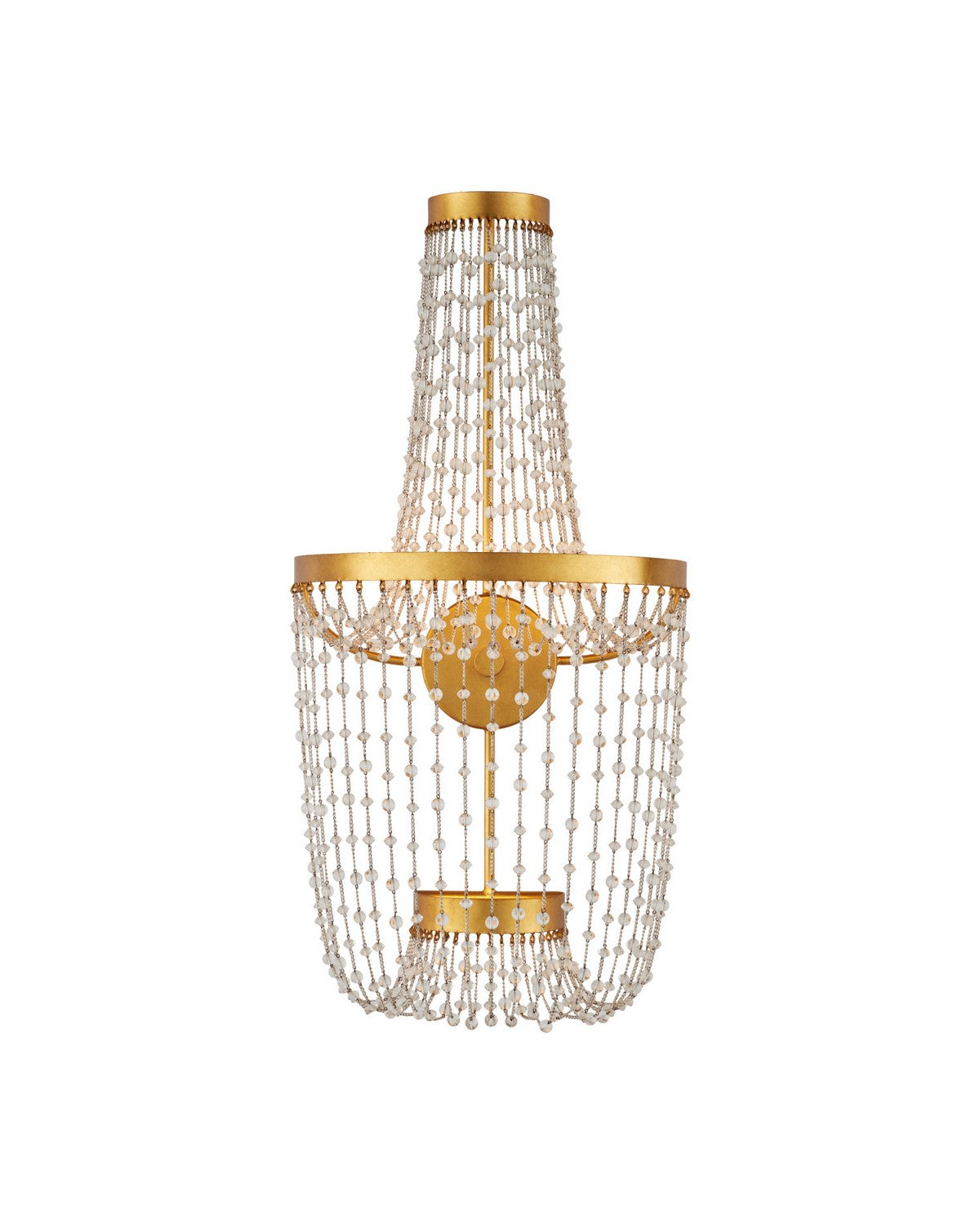 Currey and Company - 5000-0307 - LED Wall Sconce - Mademoiselle - Clear / Contemporary Gold Leaf / Contemporary Gold