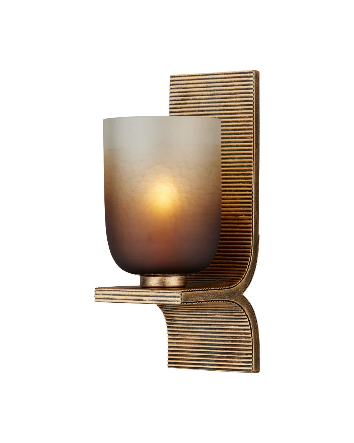 Currey and Company - 5000-0311 - One Light Wall Sconce - Purcell - Gold Luster / Antique Gold