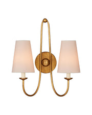 Currey and Company - 5000-0318 - Two Light Wall Sconce - Brayden - Antique Gold Leaf