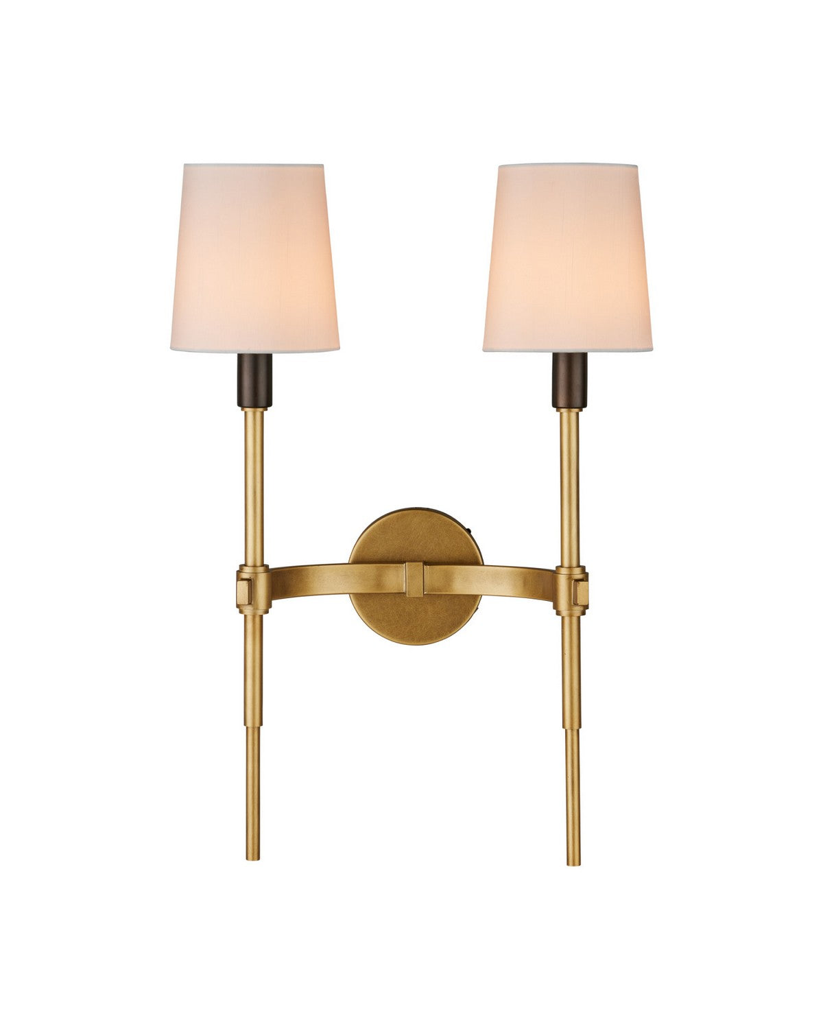 Currey and Company - 5000-0320 - Two Light Wall Sconce - Grigsby - Antique Brass / Bronze