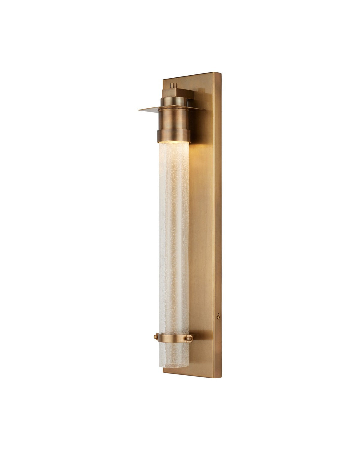 Currey and Company - 5500-0067 - LED Wall Sconce - Provence - Antique Brass / Clear