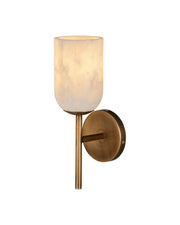 Currey and Company - 5800-0082 - One Light Wall Sconce - Belmont - Natural / Antique Brass
