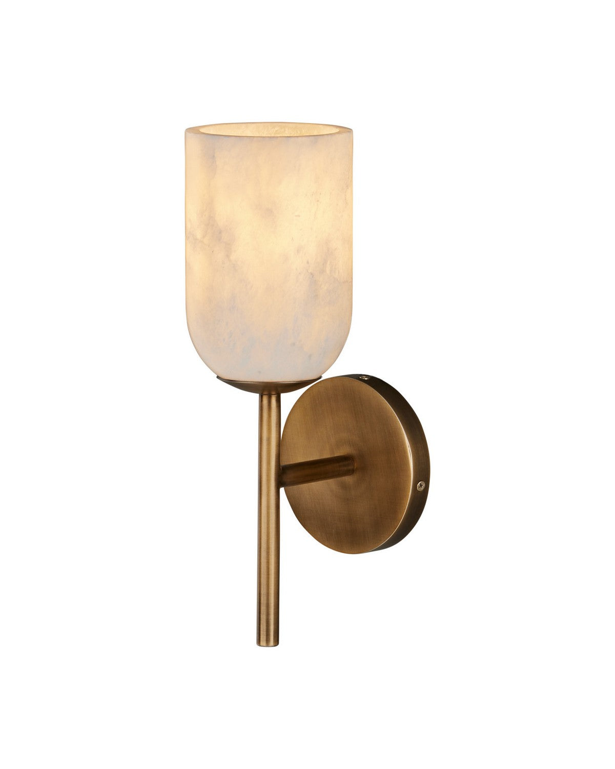 Currey and Company - 5800-0082 - One Light Wall Sconce - Belmont - Natural / Antique Brass