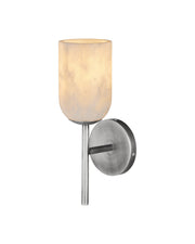 Currey and Company - 5800-0083 - One Light Wall Sconce - Belmont - Natural / Polished Nickel
