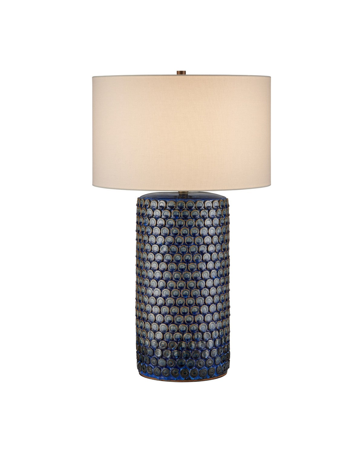 Currey and Company - 6000-1079 - One Light Table Lamp - Lunares - Dark Blue Reactive