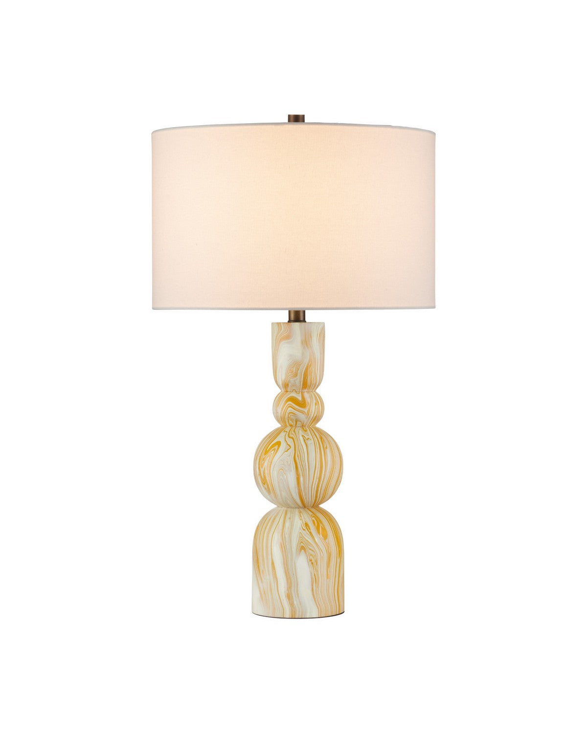 Currey and Company - 6000-1086 - One Light Table Lamp - Chawton - Marbleized Yellow