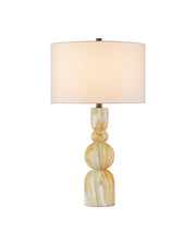 Currey and Company - 6000-1086 - One Light Table Lamp - Chawton - Marbleized Yellow
