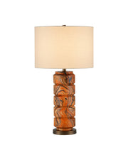 Currey and Company - 6000-1087 - One Light Table Lamp - Crantock - Marbelized Orange