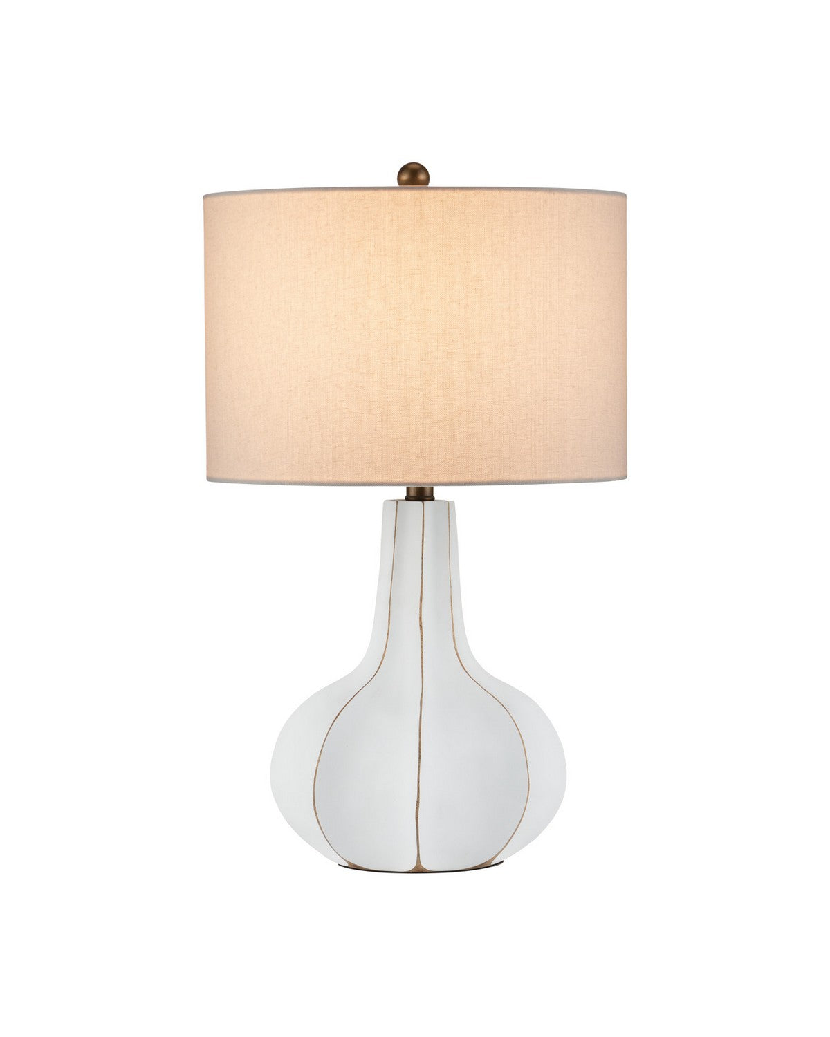 Currey and Company - 6000-1090 - One Light Table Lamp - Bonbori - White
