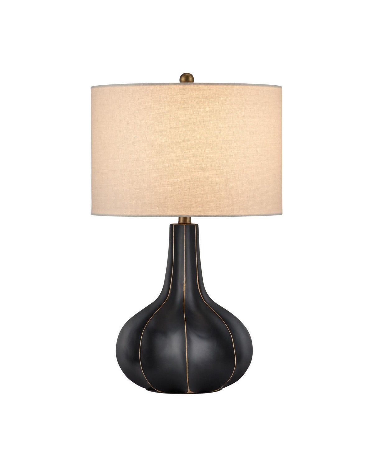 Currey and Company - 6000-1091 - One Light Table Lamp - Bonbori - Black