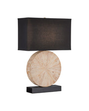 Currey and Company - 6000-1100 - One Light Table Lamp - Pinion - Natural / Black