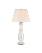 Currey and Company - 6000-1102 - One Light Table Lamp - Penna - Light Gray / Off-White