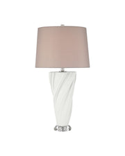 Currey and Company - 6000-1105 - One Light Table Lamp - Ascension - Off-White / Clear
