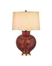 Currey and Company - 6000-1106 - One Light Table Lamp - Lutz - Dark Red / Gold