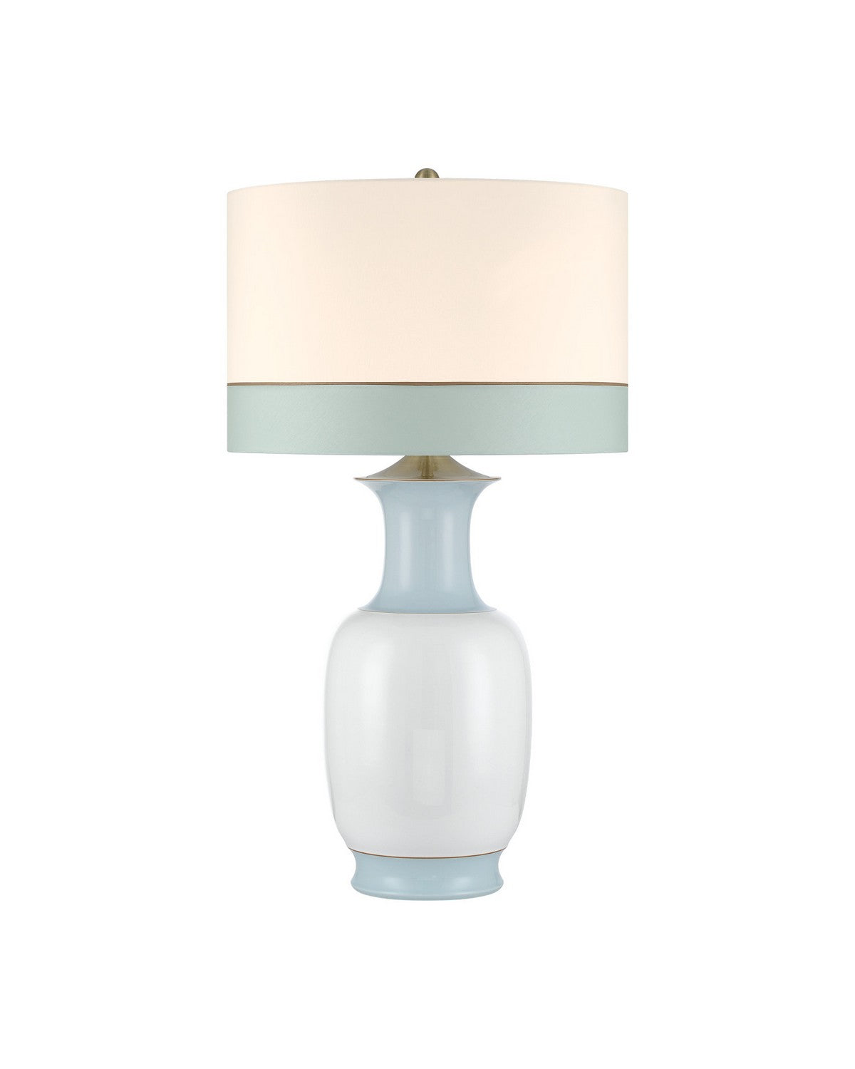 Currey and Company - 6000-1108 - One Light Table Lamp - Kora - Off-White / Light Blue