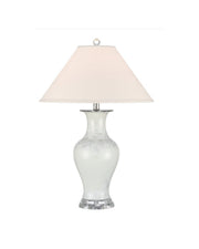 Currey and Company - 6000-1109 - One Light Table Lamp - Crystalline - Off-White / Clear