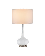Currey and Company - 6000-1120 - One Light Table Lamp - Blanche - Milky White / Brushed Black Nickel