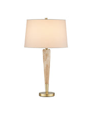 Currey and Company - 6000-1128 - One Light Table Lamp - Battus - Natural / Satin Brass