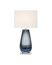 Currey and Company - 6700-0024 - One Light Table Lamp - Danza - Blue / Clear / Polished Nickel