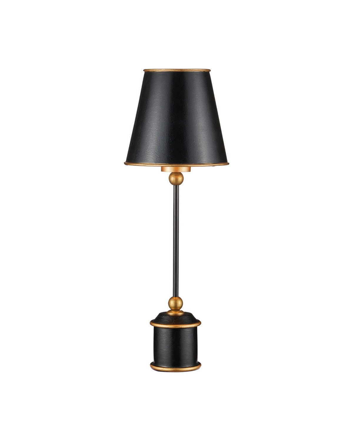 Currey and Company - 6700-0036 - One Light Table Lamp - Daphne - Black / Gold