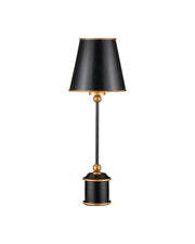 Currey and Company - 6700-0036 - One Light Table Lamp - Daphne - Black / Gold
