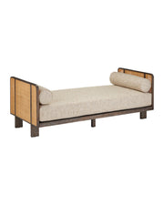Currey and Company - 7000-1112 - Settee - Celebes - Autumn Toast / Natural